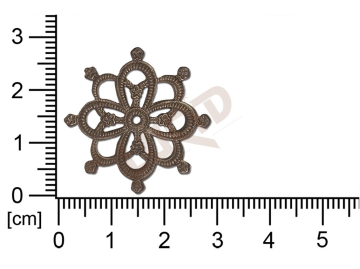 Filigrán, tvarový výlisek, kulatý bez oček  prořezávaný 28.0mm