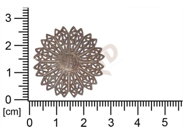 Filigree, fancy shape, round, without  loops , cut-out