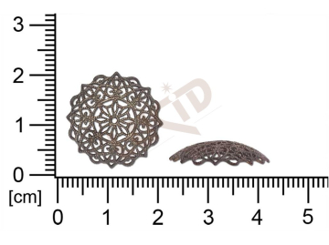 Filigree, fancy shape, round, without  loops , cut-out