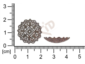 Filigree, fancy shape, round, without  loops , cut-out