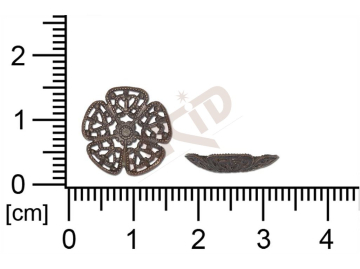 Filigrán, tvarový výlisek, rostlinné motivy kytky, květinové motivy bez oček (svěšovacích) prořezáva