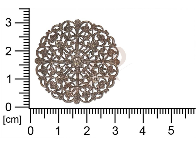 Filigree, fancy shape, round, without  loops , cut-out