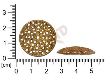 Filigrán, tvarový výlisek, kulatý bez oček  prořezávaný