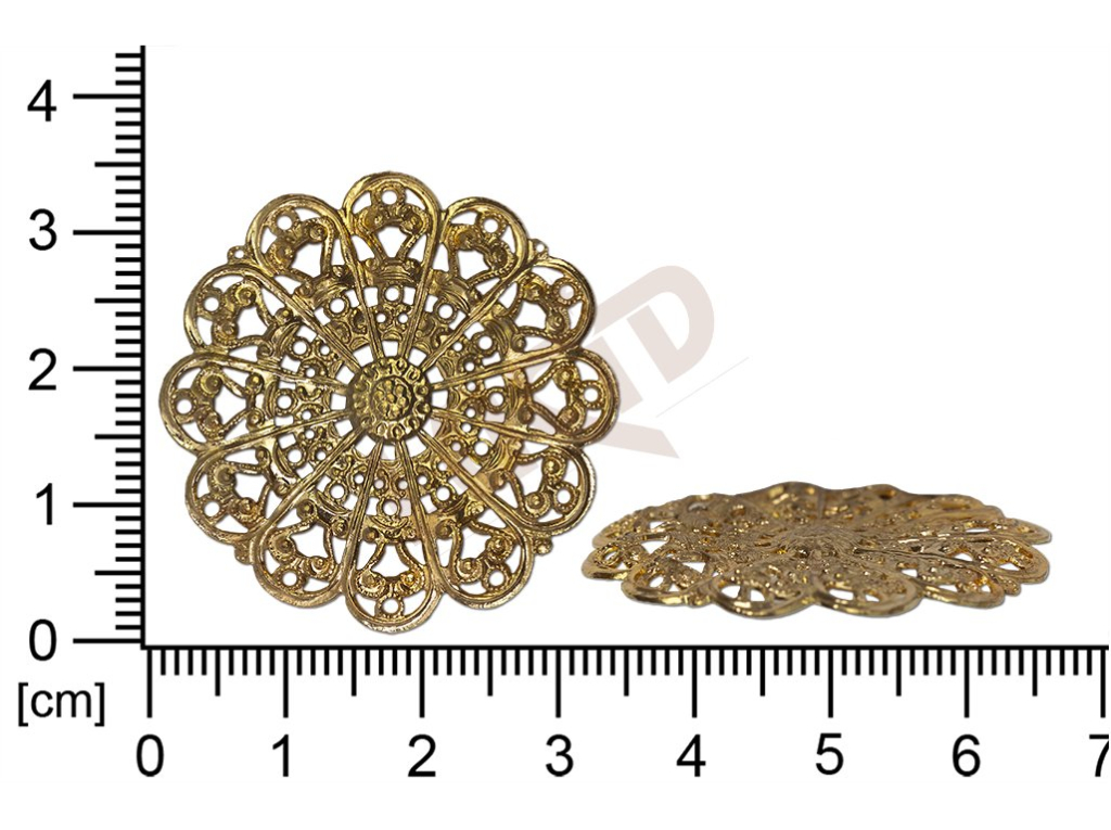 Filigree, fancy shape, round, without  loops , cut-out