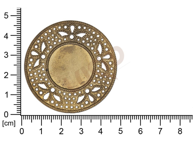 Filigree, fancy shape, round, without  loops , cut-out