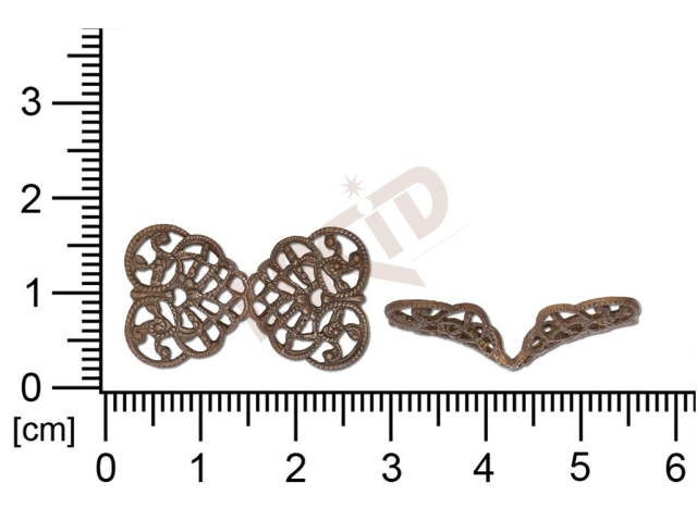 Filigree, fancy shape, ribbons, without  loops , cut-out