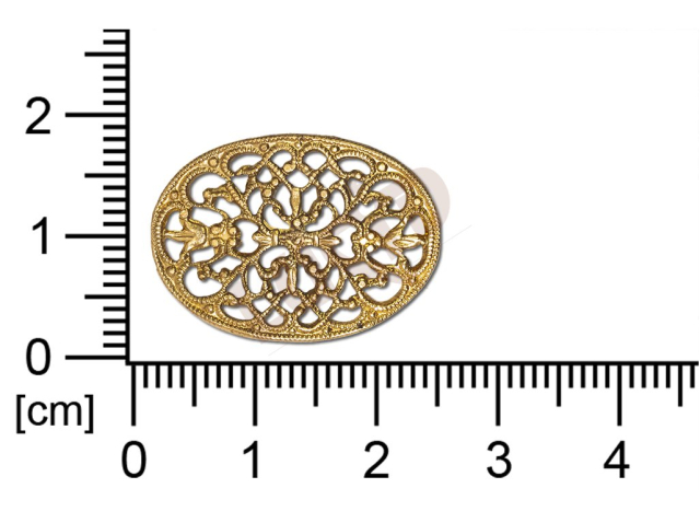 Filigree, fancy shape, oval, without  loops 