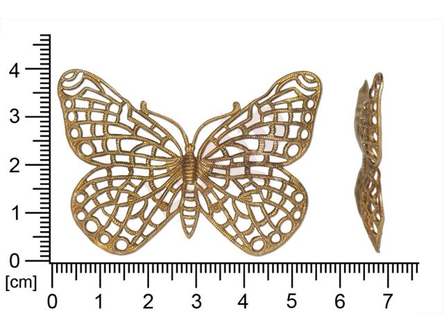 Filigree, fancy shape, animals, butterflies , without  loops 