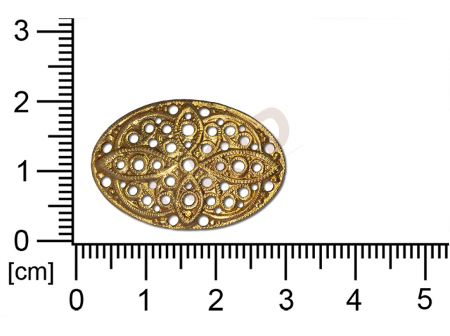 Filigree, fancy shape, oval, without  loops 