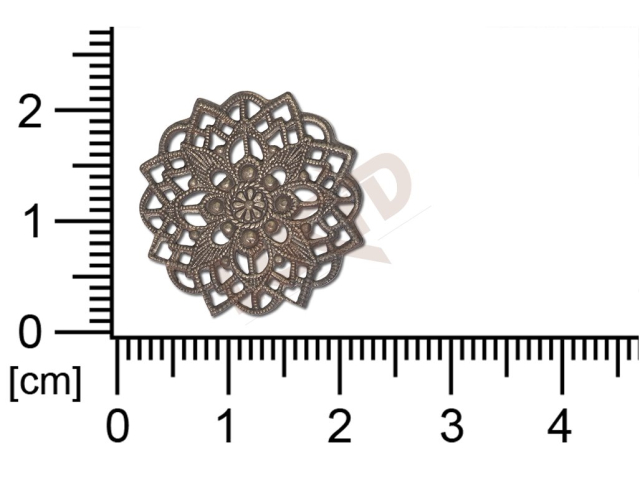 Filigree, fancy shape, round, without  loops , cut-out