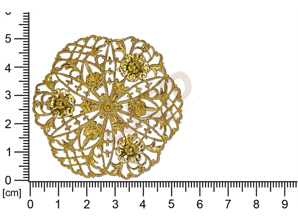 Filigree, fancy shape, round, without  loops , cut-out