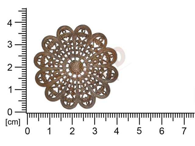 Filigree, fancy shape, round, without  loops , cut-out