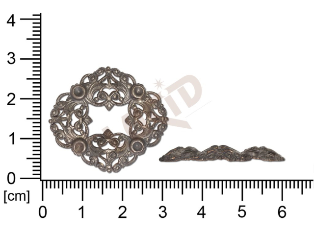 Filigree, fancy shape, other, without  loops, cut-out