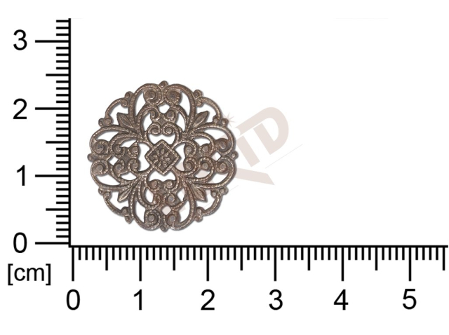 Filigree, fancy shape, round, without  loops , cut-out