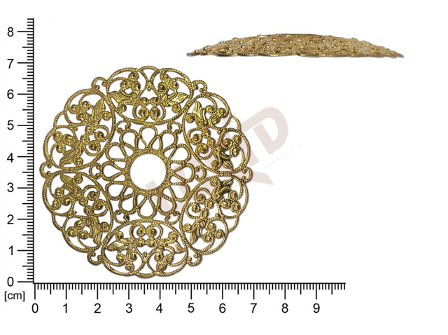 Filigree, fancy shape, round, without  loops , cut-out