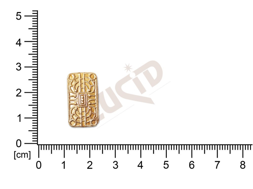 Filigrán, tvarovývýlisek čtyřúhelník bez oček  21.0x11.0mm