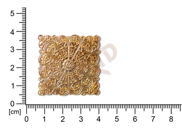 Filigree, fancy shape, quadrangle, without  loops 32.0x32.0mm