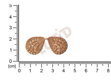 Filigrán, tvarový výlisek, mašle neprořezávaný