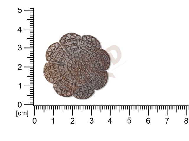 Filigree, fancy shape, round, without  loops 