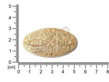 Filigree, fancy shape, oval, without  loops 