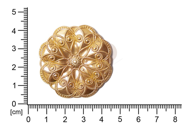 Filigree, fancy shape, round, without  loops 