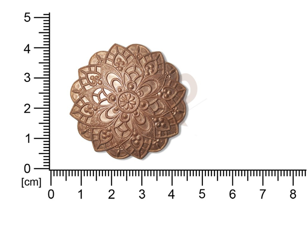 Filigree, fancy shape, round, without  loops 