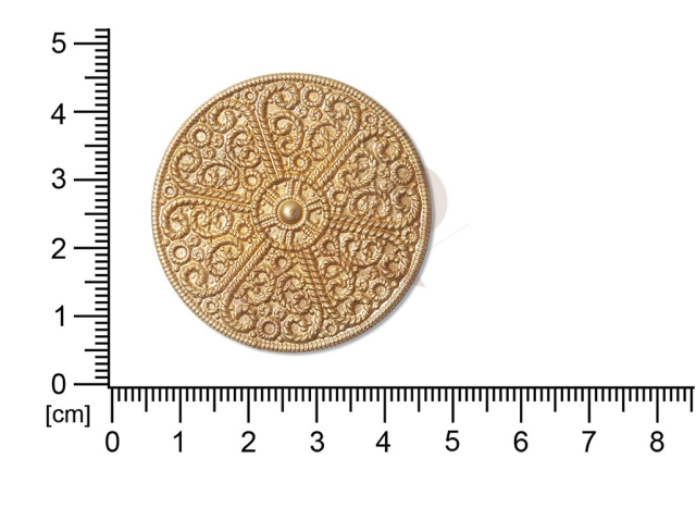 Filigree, fancy shape, round, without  loops 