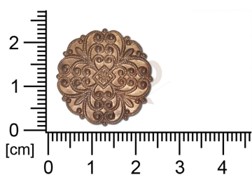 Filigree, fancy shape, round, without  loops 