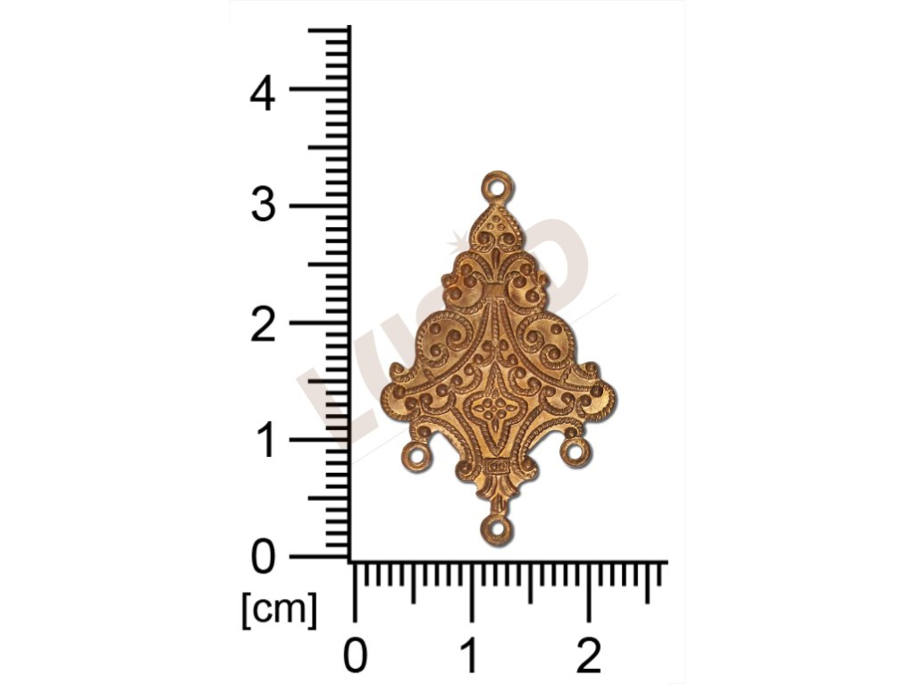 Filigree, fancy shape, other, with 4 loops, cut-out