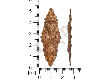 Filigrán, tvarový výlisek, ostatní, 52x16mm, tvarovaný, neprořezávaný