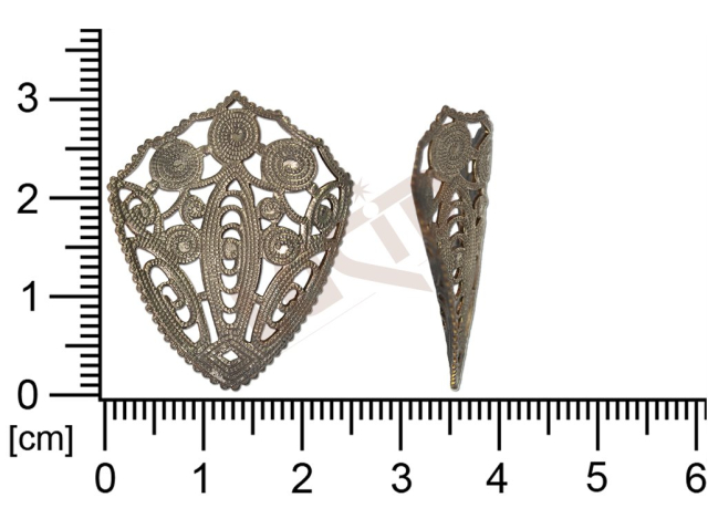 Filigree, fancy shape, other, without  loops, cut-out