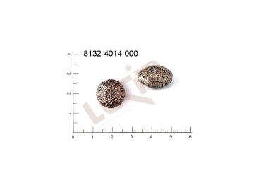 Filigree, button/button component 15.0mm, cut-out