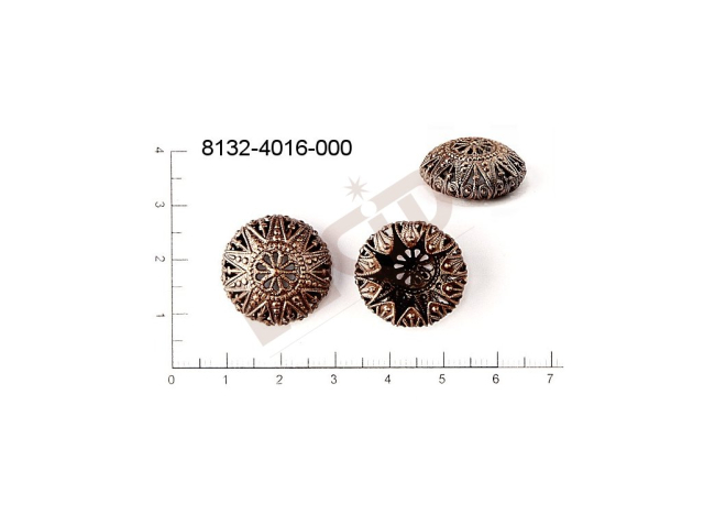 Filigree, button/button component 20.0mm, cut-out