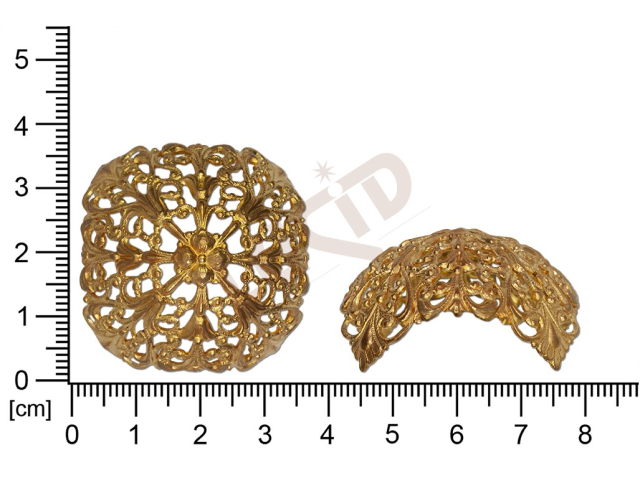 Filigree, fancy shape, round, without  loops , cut-out