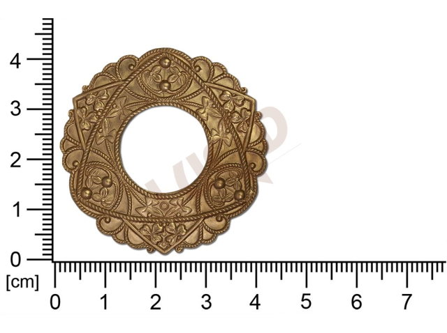 Filigree, fancy shape, round, without  loops , cut-out