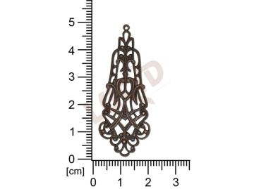 Filigrán, tvarový výlisek, ostatní, 48x18mm, prořezávaný