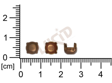 stone setting, round, stone ss29.0, with base, with prongs