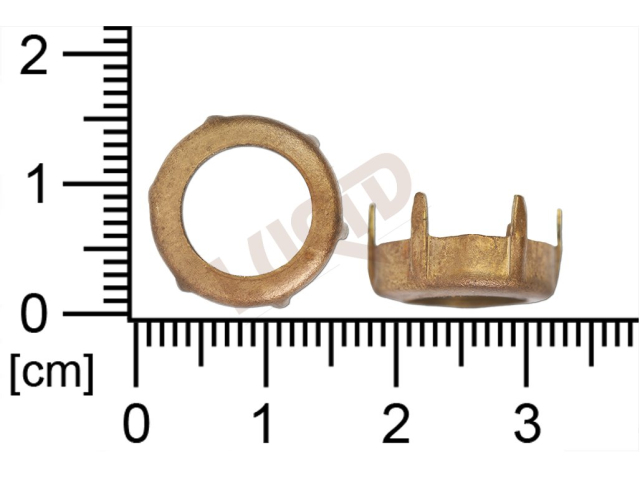 Kotlík kulatý, kámen 14.0mm, bez dna, s 6 krapnami