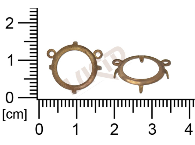 Kotlík kulatý, šanelový, kámen 12.0mm, bez dna, s krapnami, s 2 očky