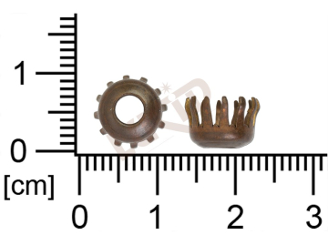 Kotlík kulatý, francouzský, kámen 40.0mm, s děrovaným dnem, s krapnami