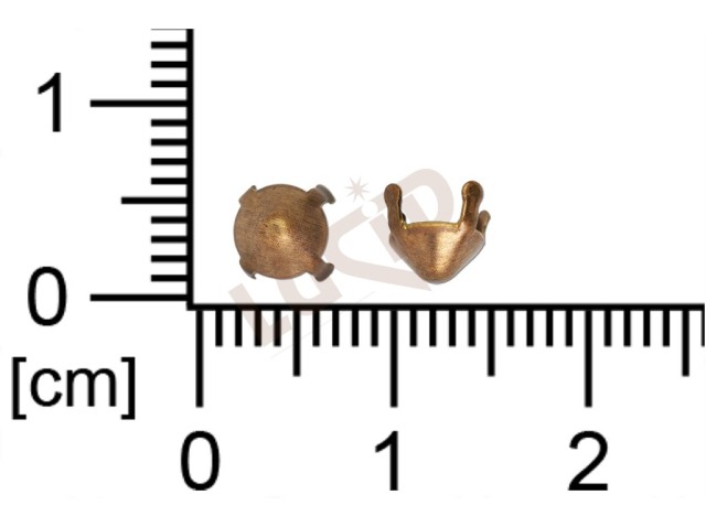 stone setting, round,stone ss19.0, bading, with base, with prongs