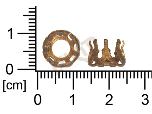 Kotlík kulatý, francouzký, kámen 38.0 mm, bez dna, s krapnami