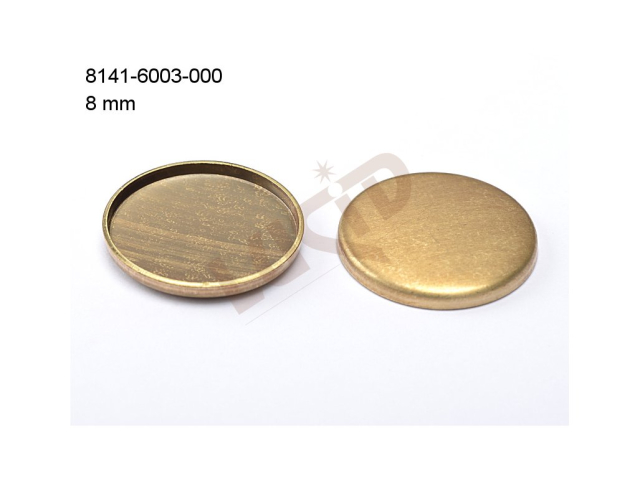 stone setting round, flat stone8.0mm, with base, without prongs 