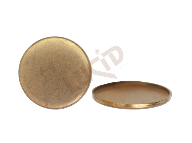 stone setting round, flat stone 13.0mm, with base, without prongs 