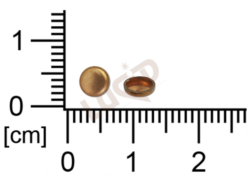 Kotlík kulatý, plochý, kámen 4.0mm, se dnem, bez krapen