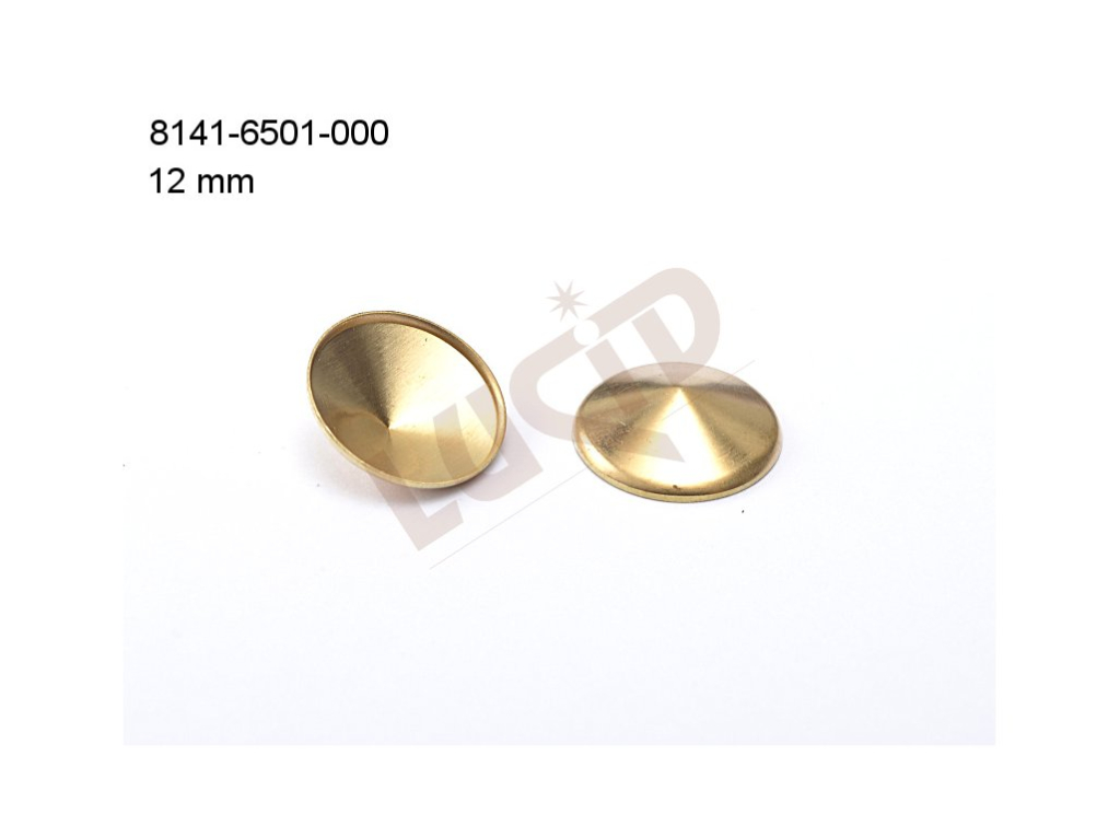 stone setting round, flat stone 12.0mm, with base, without prongs 