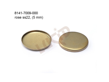 stone setting round, flat stone ss20.0/ 5mm, with base, without prongs 