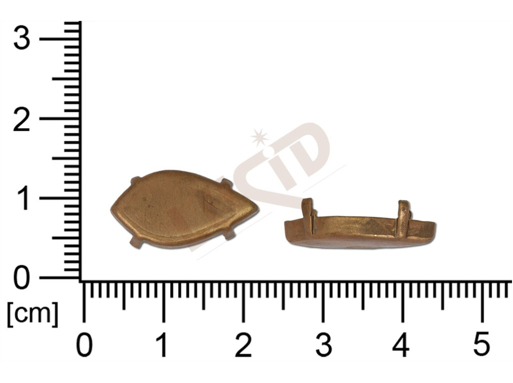 Kotlík fantazijní, kámen 19.0x10.0mm, se dnem, s krapnami