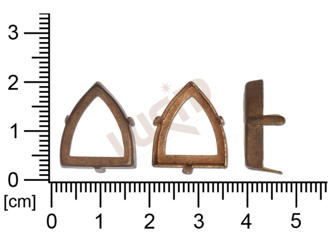 Kotlík fantazijní, kámen 18.0x16.0mm, bez dna, s krapnami