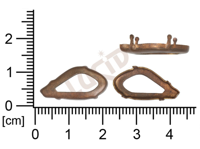 Kotlík fantazijní, kámen 20.0x10.0mm, bez dna, s krapnami